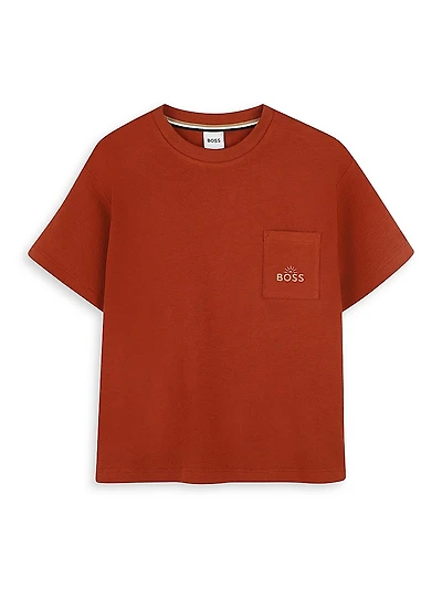 Little Boy's & Logo Pocket T-Shirt