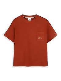 Little Boy's & Logo Pocket T-Shirt