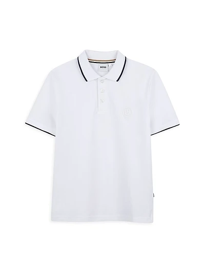 Little Boy's & Logo Polo Shirt