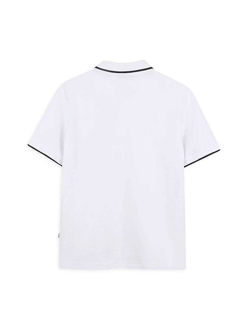 Little Boy's & Logo Polo Shirt