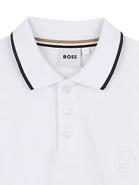 Little Boy's & Logo Polo Shirt