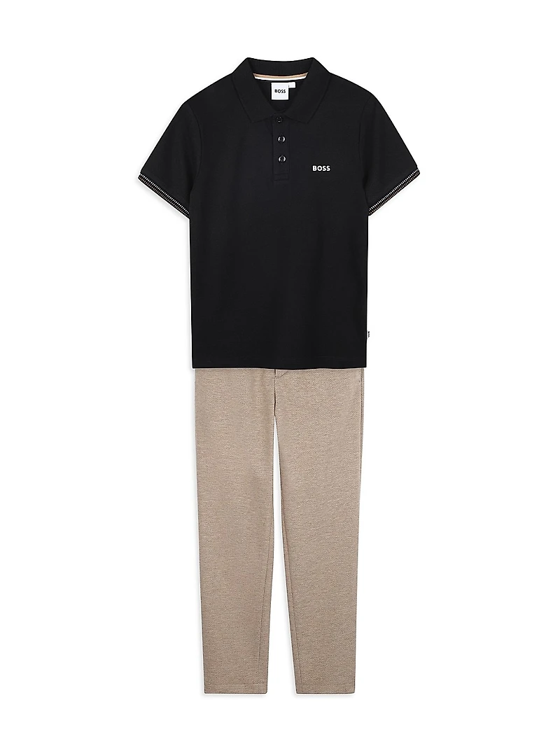 Little Boy's Logo Polo Shirt