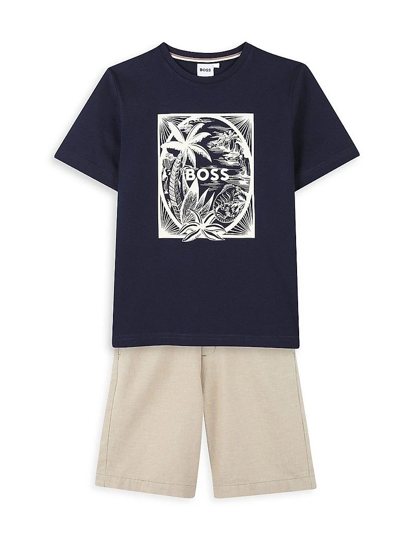 Little Boy's Logo Graphic T-Shirt
