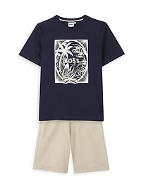 Little Boy's Logo Graphic T-Shirt