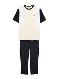 Little Boy's & Boy's Logo Colorblock T-Shirt
