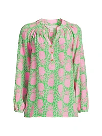 Printed Silk Blouse