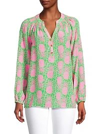 Printed Silk Blouse