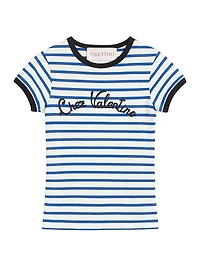 Striped Jersey Cotton T-Shirt