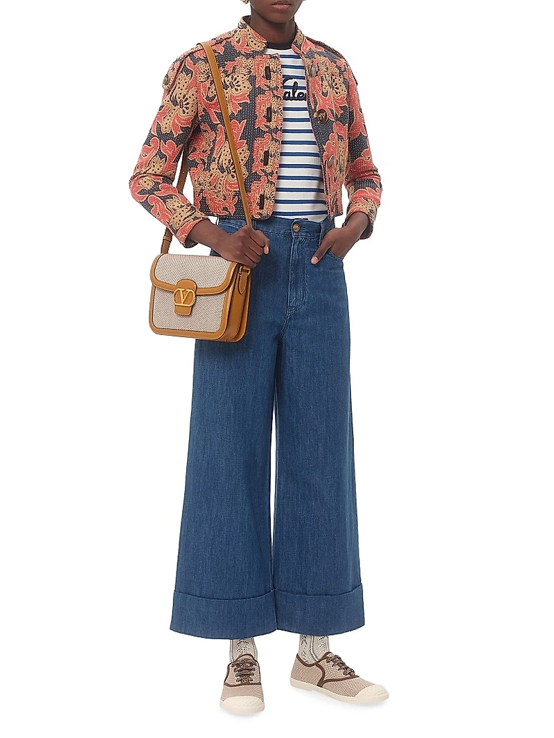 Striped Jersey Cotton T-Shirt