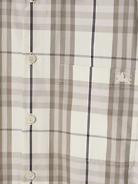 Check Cotton Belted Shirtdress