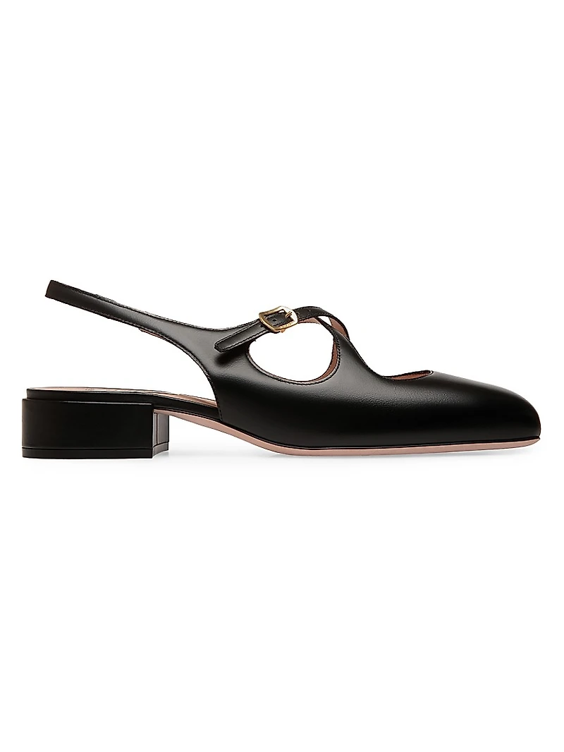 Blariska 30MM Leather Slingback Pumps