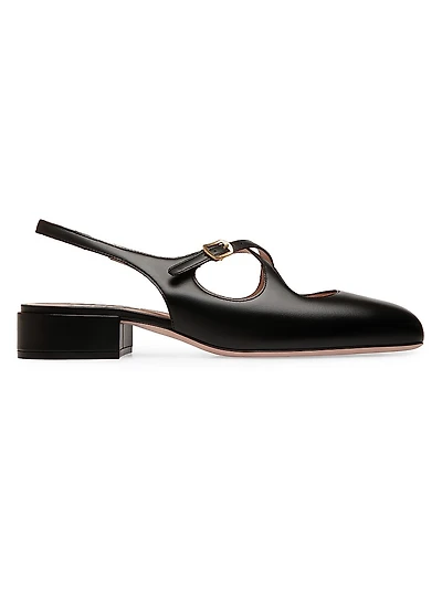Blariska 30MM Leather Slingback Pumps