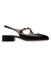 Blariska 30MM Leather Slingback Pumps