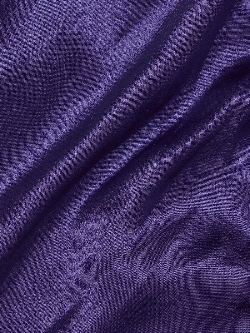 Satin Cowlneck Maxi Dress