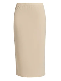 Cotton Midi-Skirt