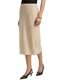 Cotton Midi-Skirt