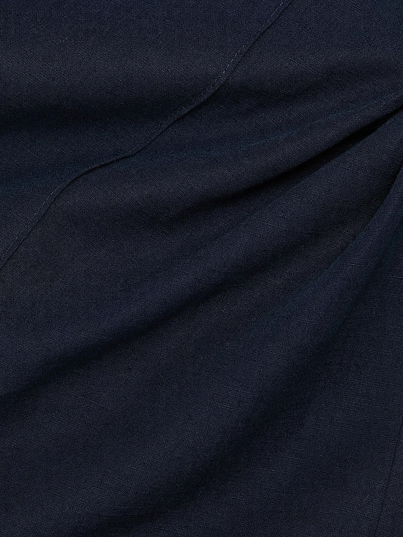 Double-Waistband Wide-Leg Trousers