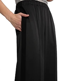 Tuxedo Stripe Mid-Rise Trousers