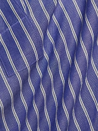 Relaxed Striped Cotton Long-Sleeve Shirt