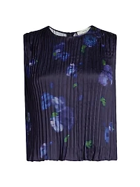 Poppy Blur Crushed Shell Top