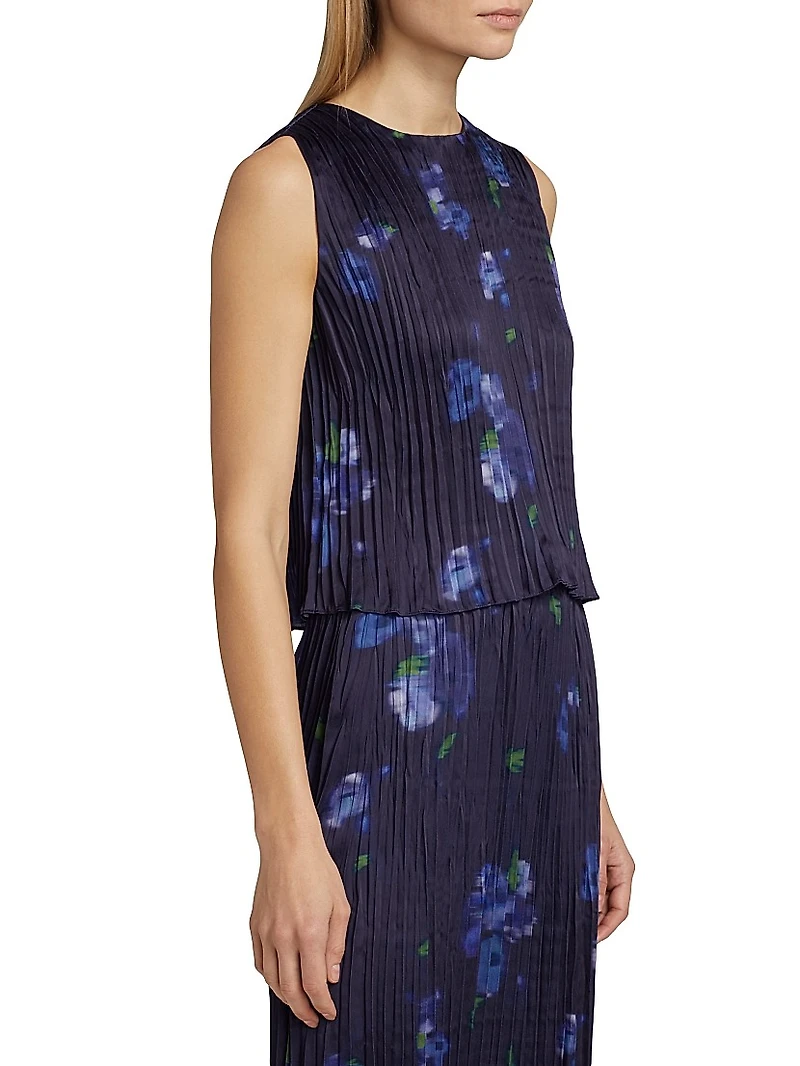 Poppy Blur Crushed Shell Top