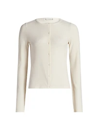 Cotton Long-Sleeve Cardigan