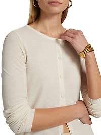 Cotton Long-Sleeve Cardigan