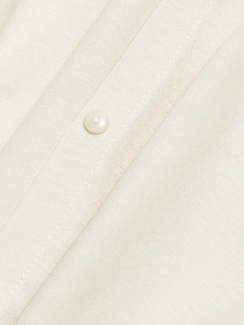 Cotton Long-Sleeve Cardigan