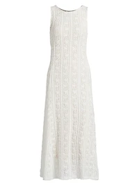 Lace Sleeveless Midi-Dress