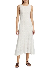 Lace Sleeveless Midi-Dress