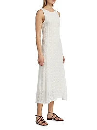 Lace Sleeveless Midi-Dress