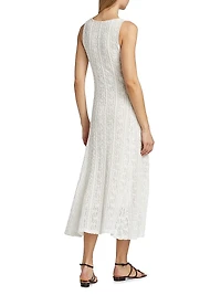Lace Sleeveless Midi-Dress
