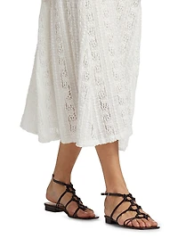 Lace Sleeveless Midi-Dress