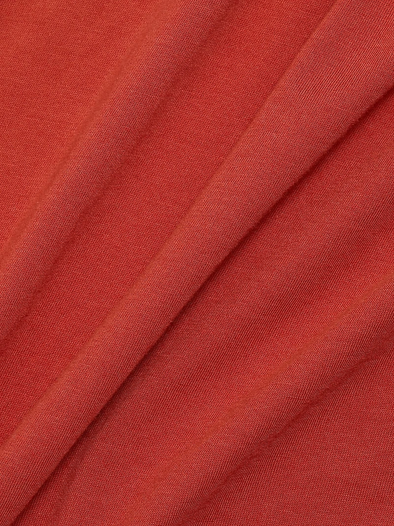 Cowlneck Cotton Midi-Dress