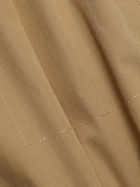 Pleated-Front Mid-Rise Wide-Leg Trousers