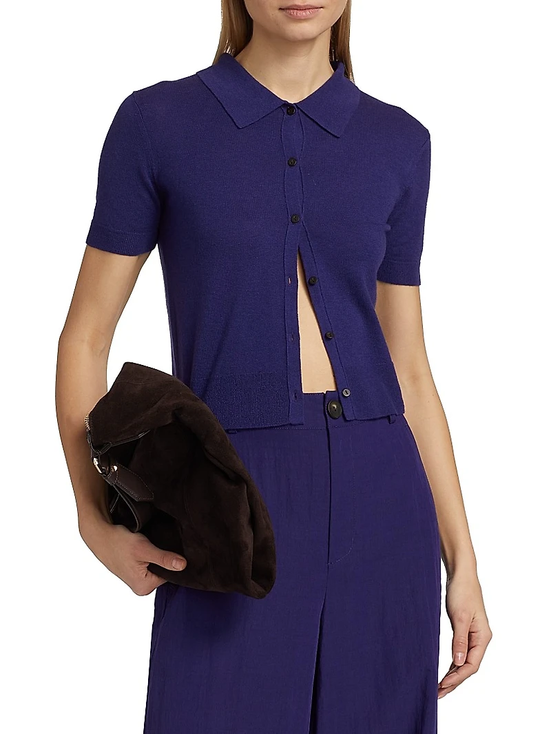 Boxy Button-Front Shirt