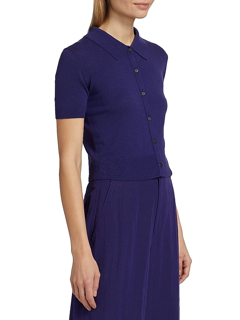 Boxy Button-Front Shirt