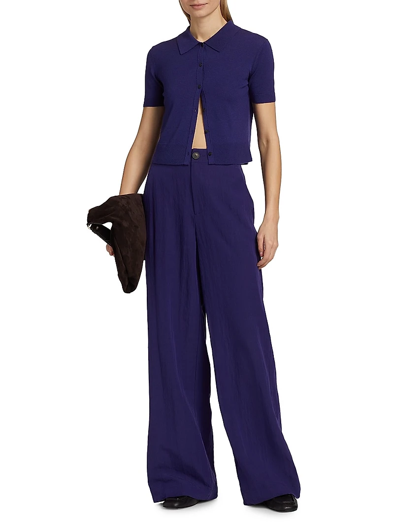 Boxy Button-Front Shirt