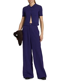 Boxy Button-Front Shirt