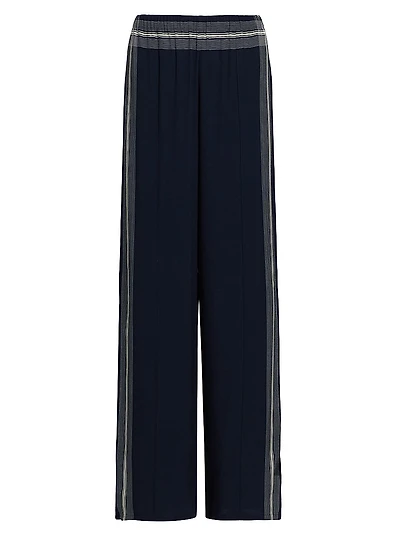 Striped Wide-Leg Pants