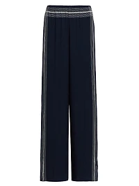 Striped Wide-Leg Pants