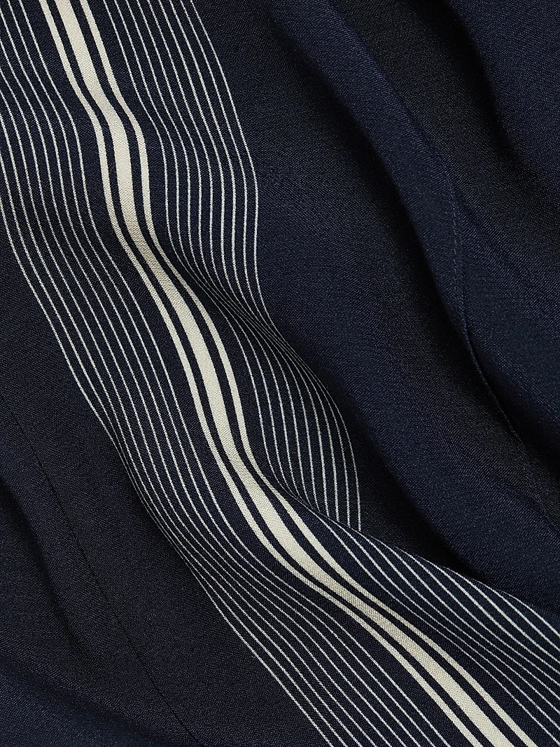 Striped Wide-Leg Pants