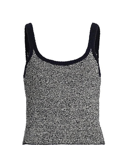 Textured Micro-Striped Tank