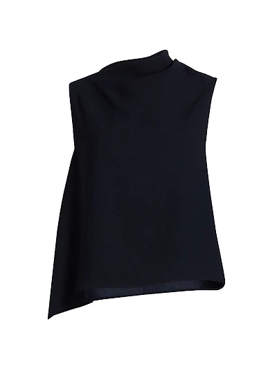 Draped Asymmetric A-Line Top