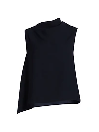 Draped Asymmetric A-Line Top