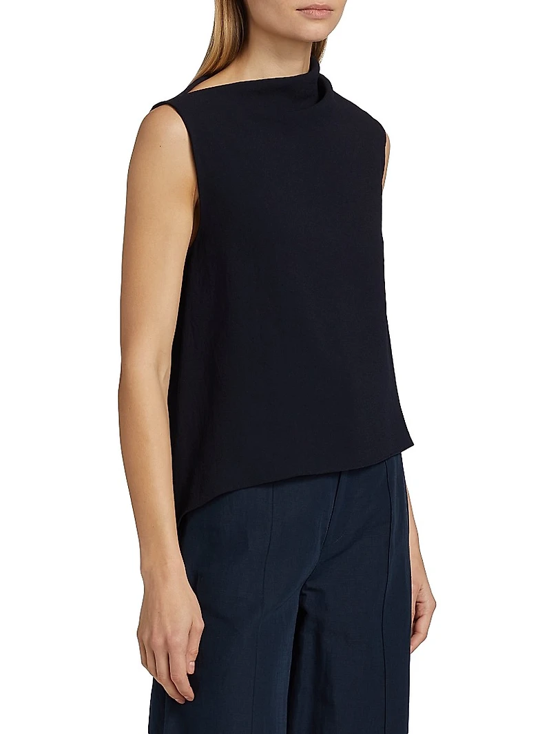 Draped Asymmetric A-Line Top
