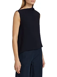 Draped Asymmetric A-Line Top