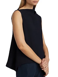 Draped Asymmetric A-Line Top