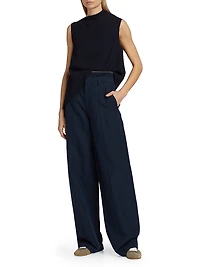 Draped Asymmetric A-Line Top