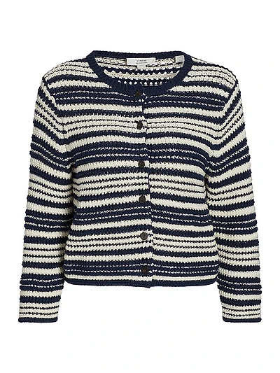 Texture Striped Cardigan